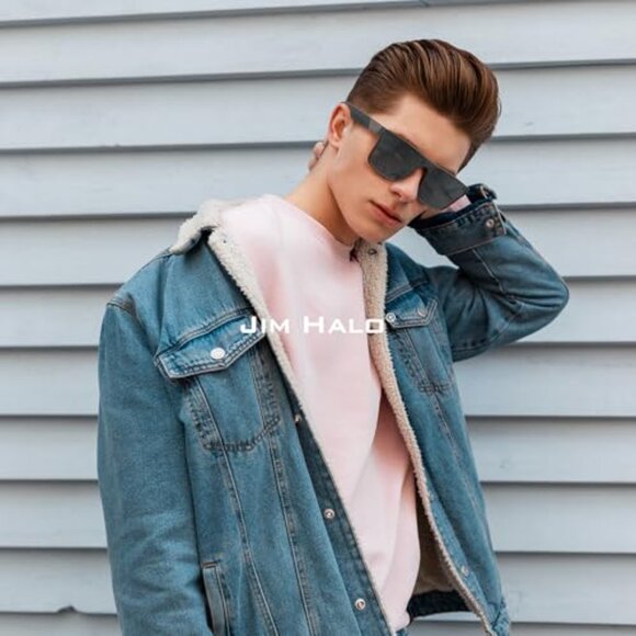 Retro Polarized Square Sunglasses UV400 Protection for Driving Outdoor main image 4